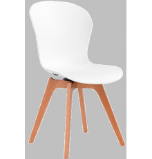 Стул LOFT с деревянными ножками OLA DOM (белый) 580/450/865мм ЭП 428628