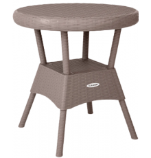 Стол круглый RATTAN Ola Dom (серый) 700/700/720мм ЭП 442363
