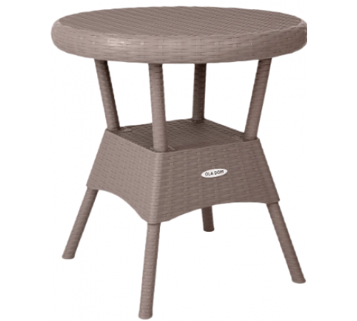 Стол круглый RATTAN Ola Dom (серый) 700/700/720мм ЭП 442363