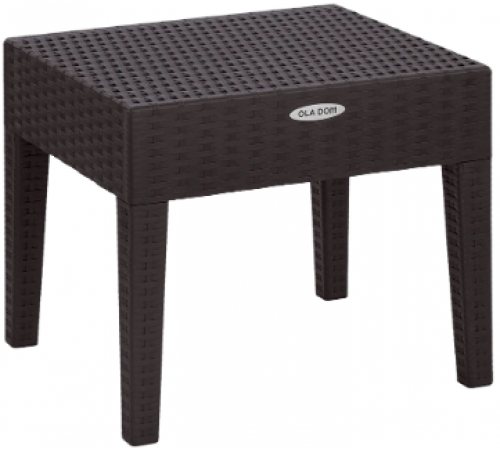 Столик журнальный квадратный RATTAN OLA DOM (коричневый) 530/460/450мм ЭП 401417
