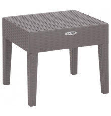 Столик журнальный квадратный RATTAN OLA DOM (серый) 530/460/450мм ЭП 401394