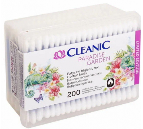 CLEANIC Ватные палочки шкатулка 200шт