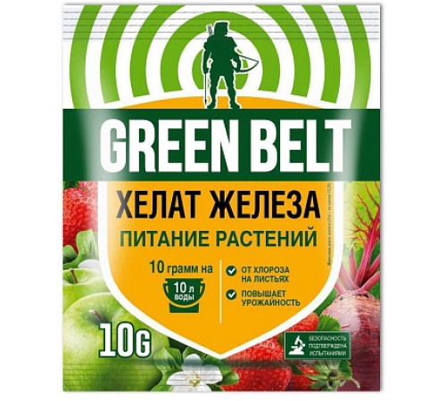 Хелат железа 10гр (увеличивает урожайность) микроудобрение ГБ 100шт/кор арт.04-507