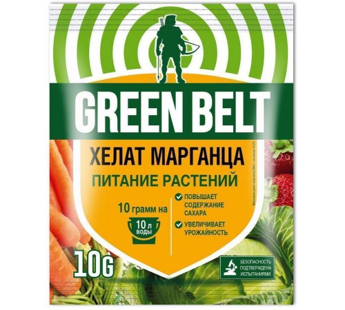 Хелат марганца 10гр (повышает уровень сахара в плодах) микроудобрение ГБ 100шт/кор арт.04-508