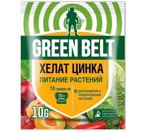 Хелат цинка 10гр (увеличивает плодоношение) микроудобрение ГБ 100шт/кор арт.04-509