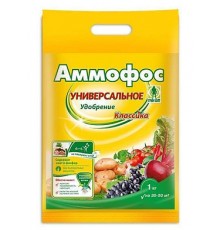 Аммофос (азот 12%, фосфор 52%) 1кг удобрение (двойной суперфосфат) Грин Бэлт 20шт/кор арт.04-770