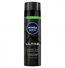НИВЕЯ гель д/бритья 200мл Черный ULTRA (81789) (6/сп/12/кор)