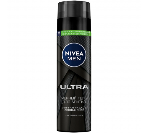 НИВЕЯ гель д/бритья 200мл Черный ULTRA (81789) (6/сп/12/кор)