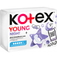 Котекс Прокладки Янг Ночные 6  шт      *12*24