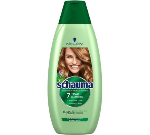 Шаума Шампунь 360мл 7 трав  *5*10  // 1380