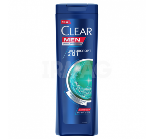 Шампунь CLEAR MEN Активспорт 2в1 400мл (12шт/уп)