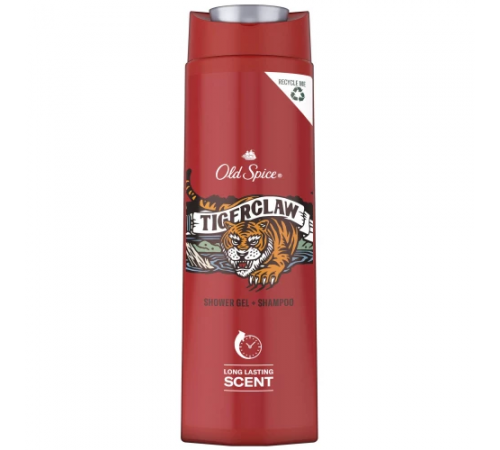OLD SPICE Гель д/душа 2в1 Tigerclaw 400мл (01.10.2025)