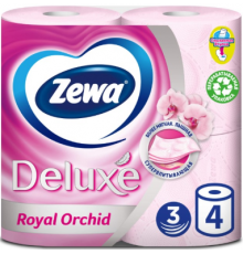 ZEWA Deluxe Туалетная бумага 3-слойная Орхидея 4шт