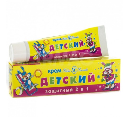Крем детский Зайцы НК 40мл/36шт Защитный 2в1