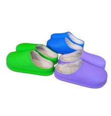 Галоши Женские сабо утепленные на Меху пенка (ассорти) арт 3023м 36-41рр. (12шт/уп)