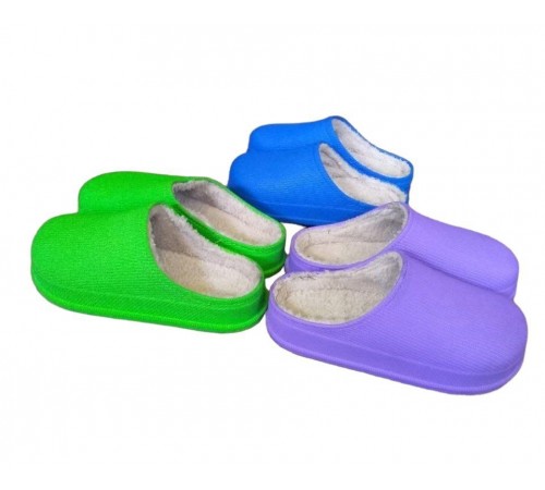 Галоши Женские сабо утепленные на Меху пенка (ассорти) арт 3023м 36-41рр. (12шт/уп)