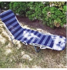 Шезлонг раскладной "Раскладушка" 180 х 56 х 23см "А+" быт 6006