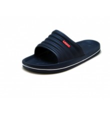 Мужские шлепанцы черно-белые ЭВА открытые  арт 1025  (40-45р)  (8шт/уп)