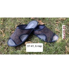 Тапочки женские домашние полиуретан 36-41 арт Бел-10-01 (6пар/уп)
