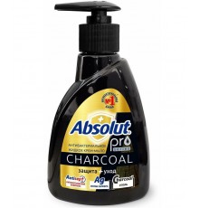 Мыло жидкое "ABSOLUT PRO" серебро + уголь 250г 15шт/кор арт 5197