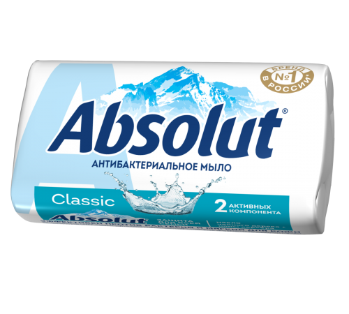 Мыло туалетное 'ABSOLUT ABS" Антибактериальное освежающее 90г 72шт/кор арт 6060