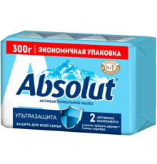 Мыло туалетное 'ABSOLUT ABS" Антибактериальное ультразащита 4*75г 24шт/кор арт 6066