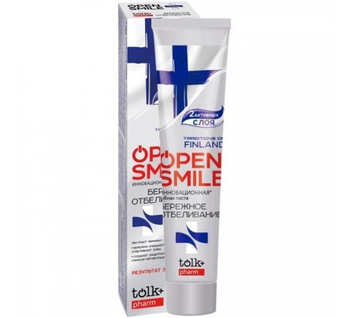 Зубная паста TOLK Open smile инновацион TRADITIONS OF FINLAND 100г в пенал 36/к 8066/1