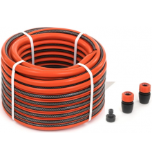 Шланг полив. Garden Жук 1/2" 3-х слойный (бухта 25 метров) с набором коннекторов арт. 325722-00