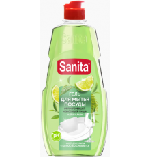 Sanita Жидкость д/посуды Матча+лайм 450г (10шт в кор)*
