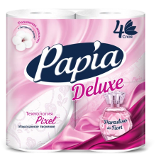 Papia Deluxe Paradiso dei Fiori Туалетная бумага 4-слойная 4шт