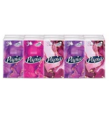 Papia Платочки носовые 3-слойные 10шт (Спайка10шт)