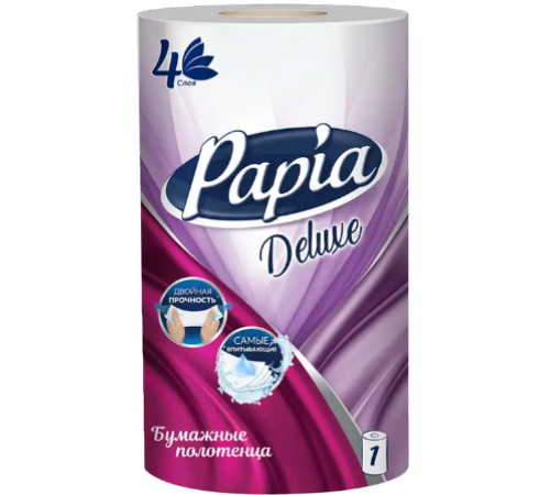 Papia Полотенца бумажные 4-слойные 1шт