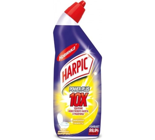 Harpic Power Plus Средство для сантехники Лимонная Свежесть 450мл  *12