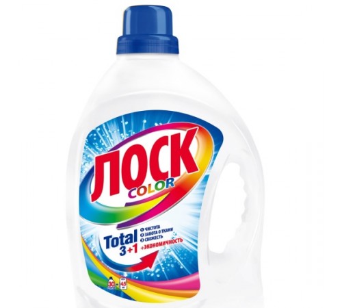 Losk Жидкое средство для стирки COLOR для цветного белья, 1.95л