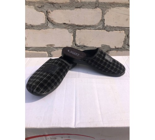 Тапочки мужские домашние (закрытая) подошва резин. 41-46р арт 93-3 (6пар/уп)/60мещ