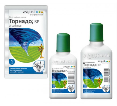 Торнадо, ВР 100мл. от сорняков аvgust (40шт)