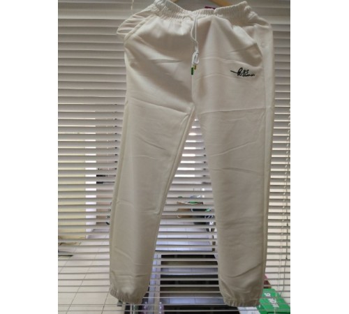 Штаны женские спорт с монжетами Круто QI №А203 один цвет в растовке БЕЛЫЙ (XL-6XL) (6шт/уп)