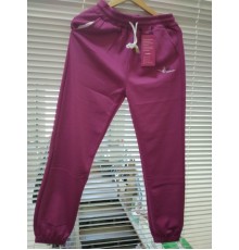 Штаны женские спорт с монжетами Круто QI №А203 один цвет в растовке РОЗОВЫЙ (XL-6XL) (6шт/уп)