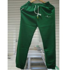 Штаны женские спорт с монжетами Круто QI №А203 один цвет в растовке ЗЕЛЕНЫЙ (XL-6XL) (6шт/уп)