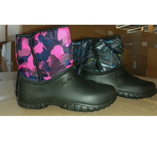 Сапоги  женские  Аляска ЭВА (флис) р.36-41  арт. АТ-01н (12/уп)