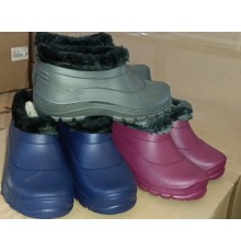 Галоши садовые женские  упепленные (мех) р.36-41  арт.901м (12/уп)