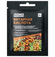 Янтарная кислота 10гр 150шт/уп Лама Торф