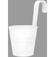 Декоративное настенное ведро (белый)ЭП 706402