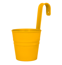 Декоративное настенное ведро (желтый) 1,3л ЭП 706440