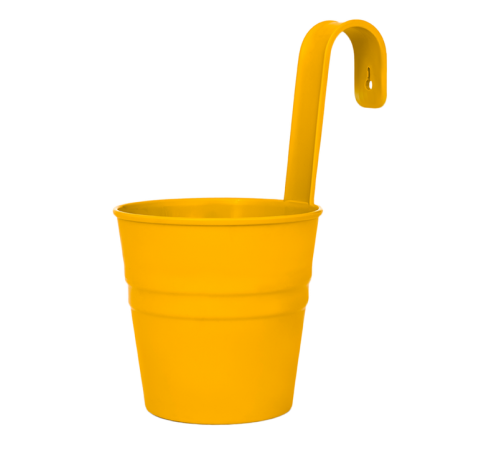 Декоративное настенное ведро (желтый) 1,3л ЭП 706440