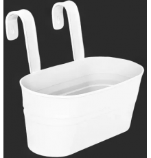 Декоративное настенное ведро большое (белый)ЭП 275761