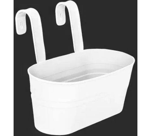 Декоративное настенное ведро большое (белый)ЭП 275761