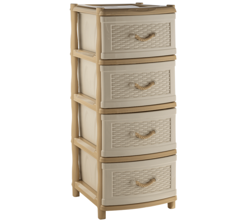 Комод  "Элластик" с фасадом Плетёнка (бежевый)ЭП 805170