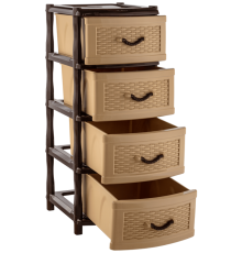 Комод  "Элластик" с фасадом Плетёнка (коричневый)ЭП 805200