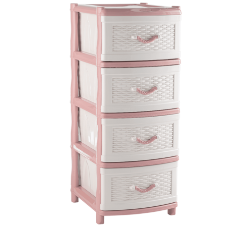 Комод  "Элластик" с фасадом Плетёнка (миндальный)ЭП 637643